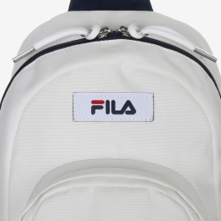 Fila Vertical Linear Sling - Miesten Olkalaukku - Valkoinen | FI-32234